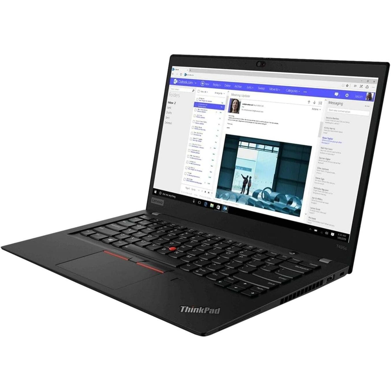Buy Lenovo,Lenovo ThinkPad (T495s) - 14 Inches - 256GB SSD - 16GB RAM - AMD Ryzen 7 PRO 3700U - Windows 10 Pro - Black - Gadcet UK | UK | London | Scotland | Wales| Ireland | Near Me | Cheap | Pay In 3 | Laptops